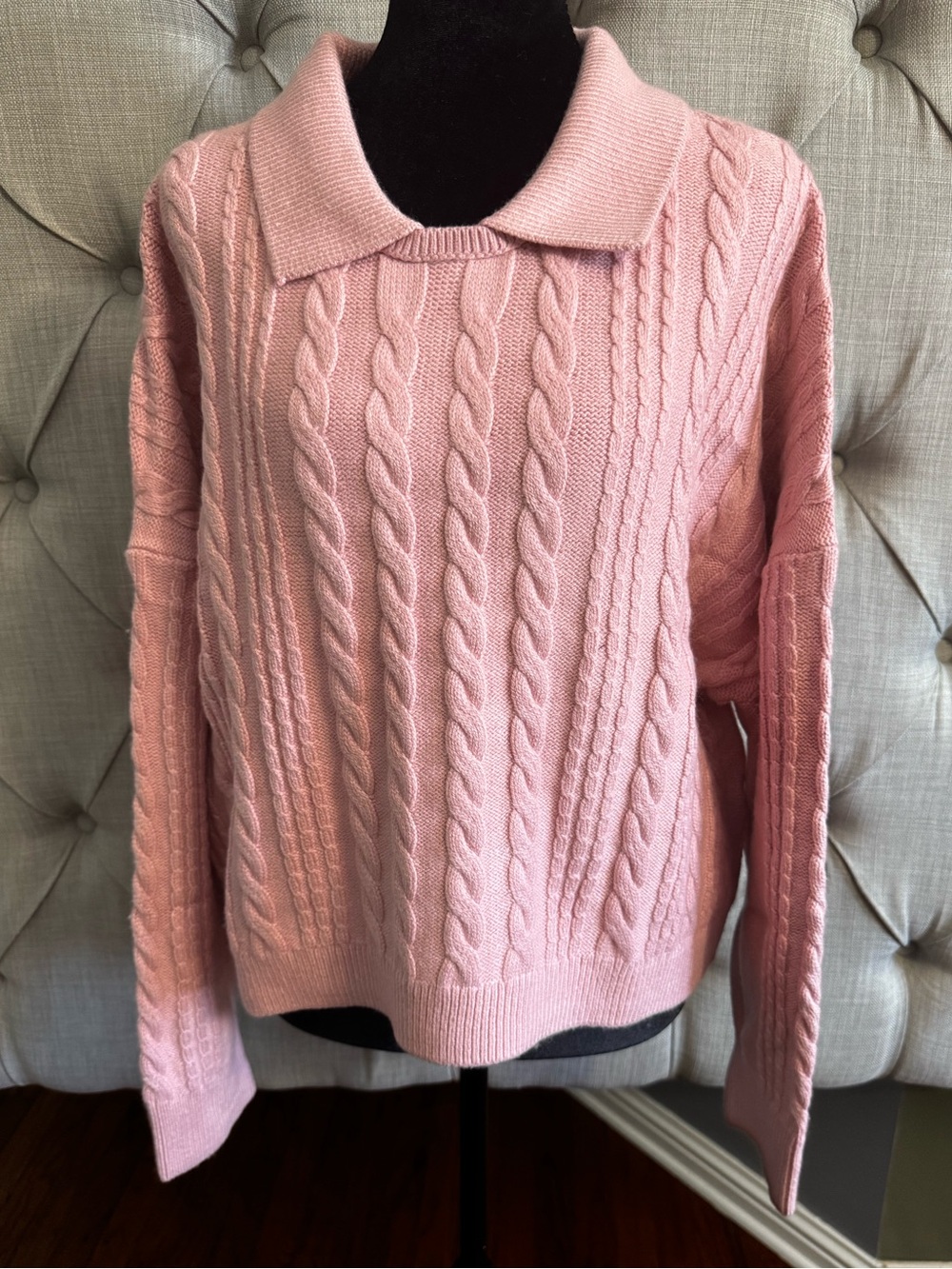 Banana Republic Cable-Knit Polo Sweater